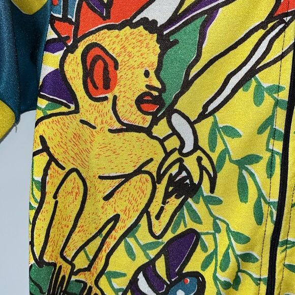 Canari Cycling Jersey Medium Short Sleeve Womens Bike Colorful Jungle Print M - Picture 3 of 6